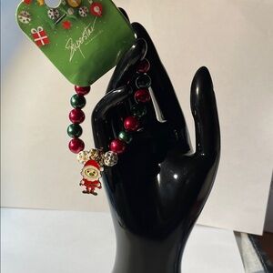 Holiday Charm Bracelet with Santa
